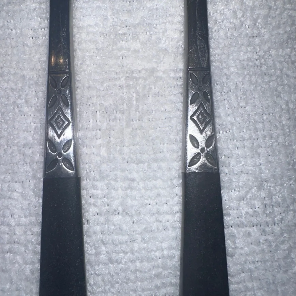 Vintage EKCO Eterna Stainless Canoe Muffin Salad/Dinner Fork Lot EKS37 Japan MCM
